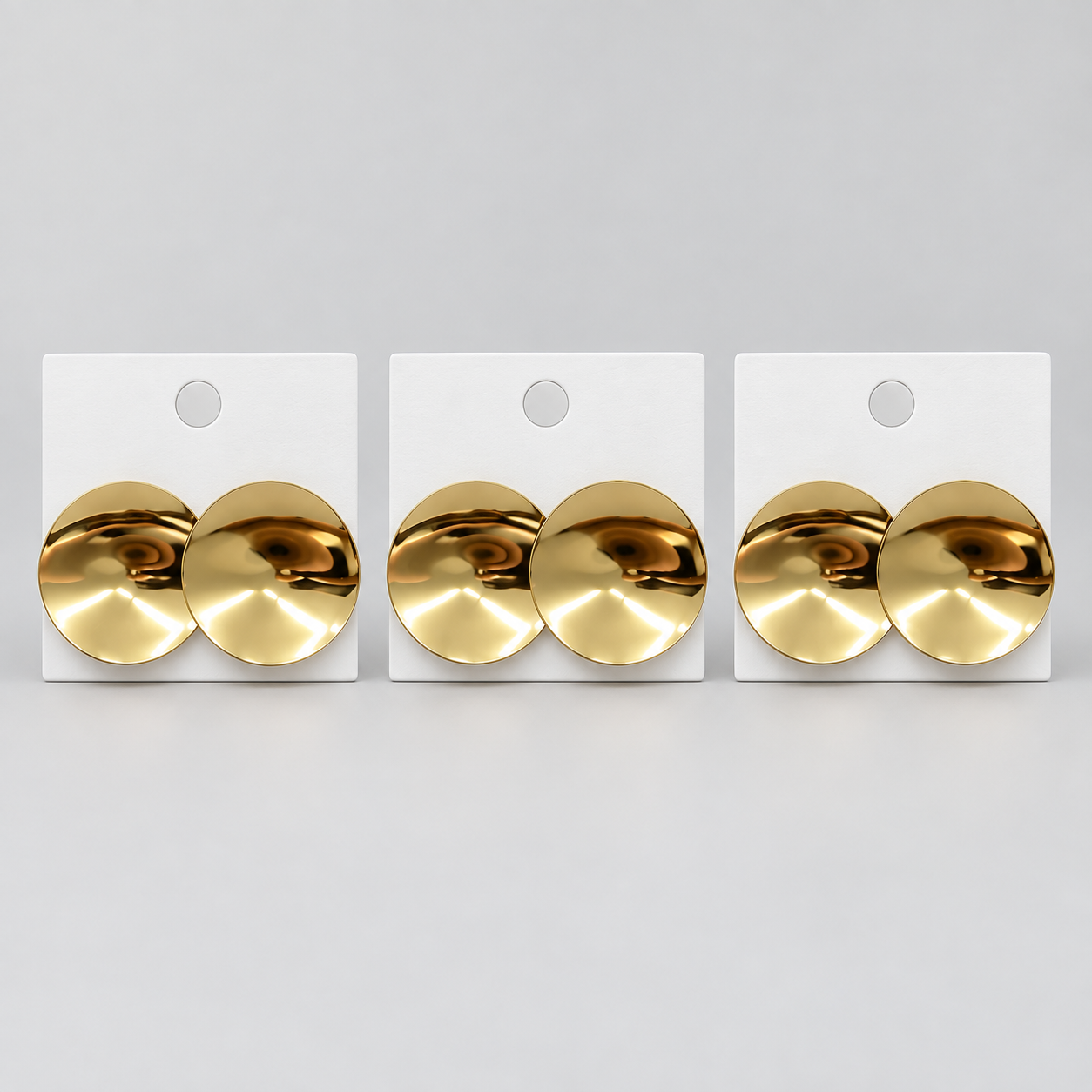 Kit 3 Brincos Bijoux Premium Dourado 36