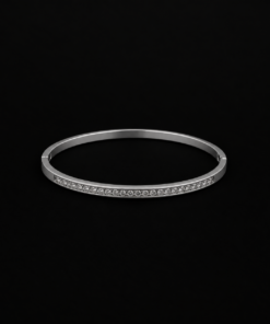 Bracelete Aço Inox Prata 058