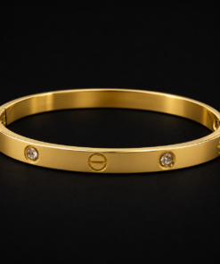 Bracelete Aço Inox dourado 046