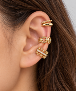 Trio Fake Piercing Bijoux Premium Dourado 007