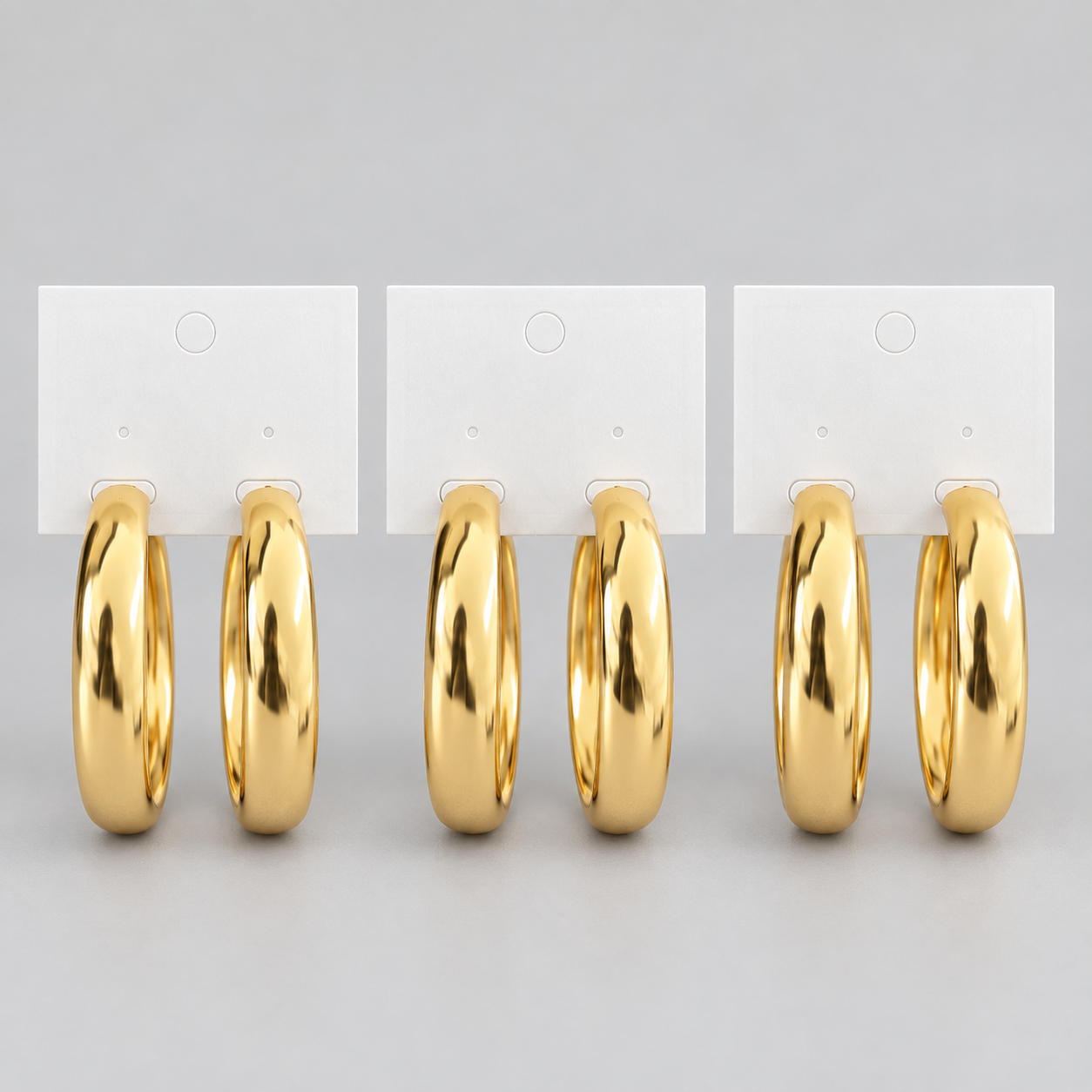 Kit 3 Brincos Bijoux Dourado 65