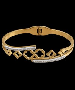 Bracelete Aço Inox Dourado 030