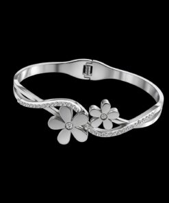 Bracelete Aço Inox Prata 040