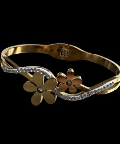 Bracelete Aço Inox Dourado 035