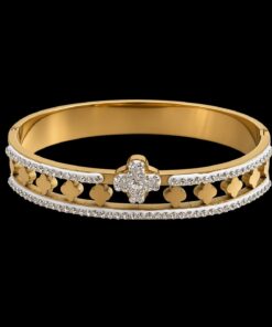 Bracelete Aço Inox Dourado 034