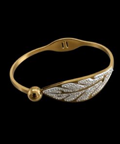Bracelete Aço Inox Dourado 033