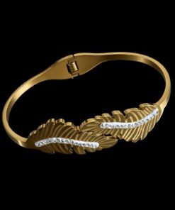 Bracelete Aço Inox Dourado 032