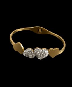 Bracelete Aço Inox Dourado 038