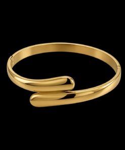 Bracelete Aço Inox Dourado 037