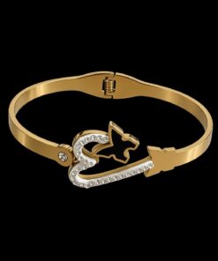 Bracelete Aço Inox Dourado 039