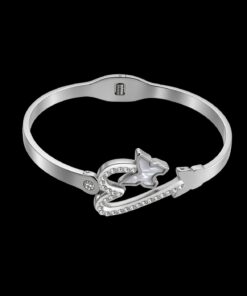 Bracelete Aço Inox Prata 050