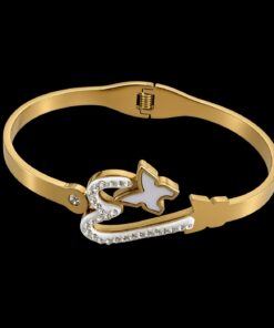 Bracelete Aço Inox Dourado 041
