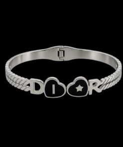 Bracelete Aço Inox Prata 049