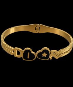 Bracelete Aço Inox Dourado 042