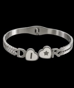 Bracelete Aço Inox Prata 048