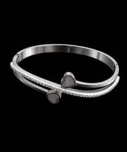 Bracelete Aço Inox Prata 046