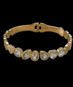 Bracelete Aço Inox Dourado 045