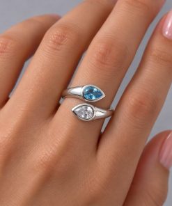 Anel Regulável Bijoux Premium Prata 012