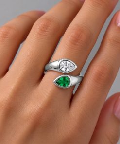 Anel Regulável Bijoux Premium Prata 014