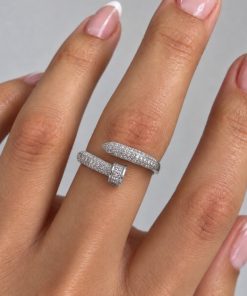 Anel Regulável Bijoux Premium Prata 018