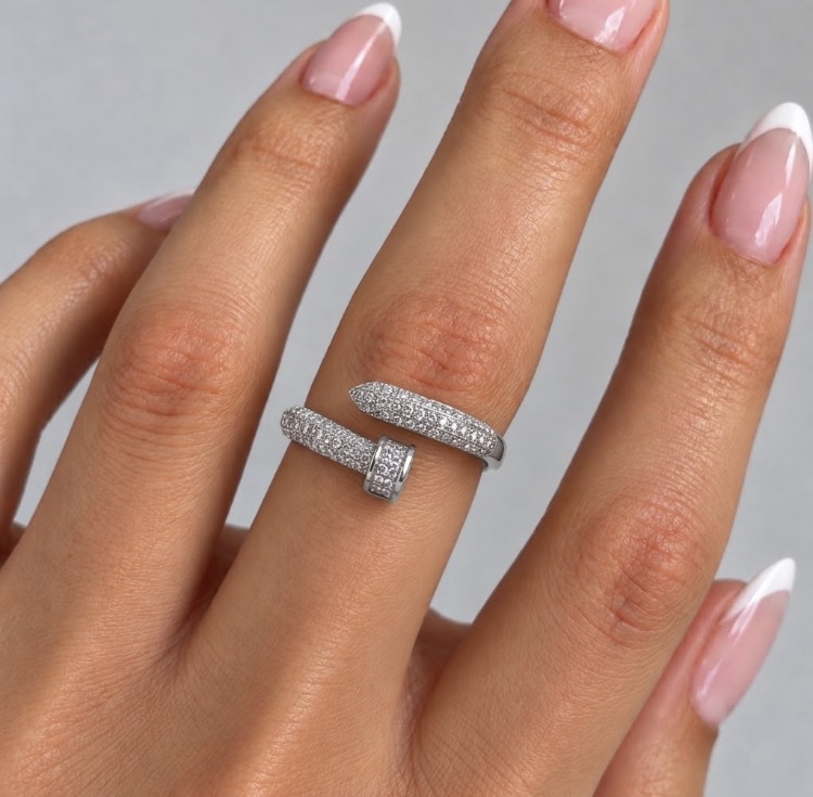 Anel Regulável Bijoux Premium Prata 018