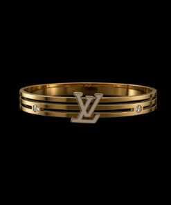 Bracelete Aço Inox Dourado 021