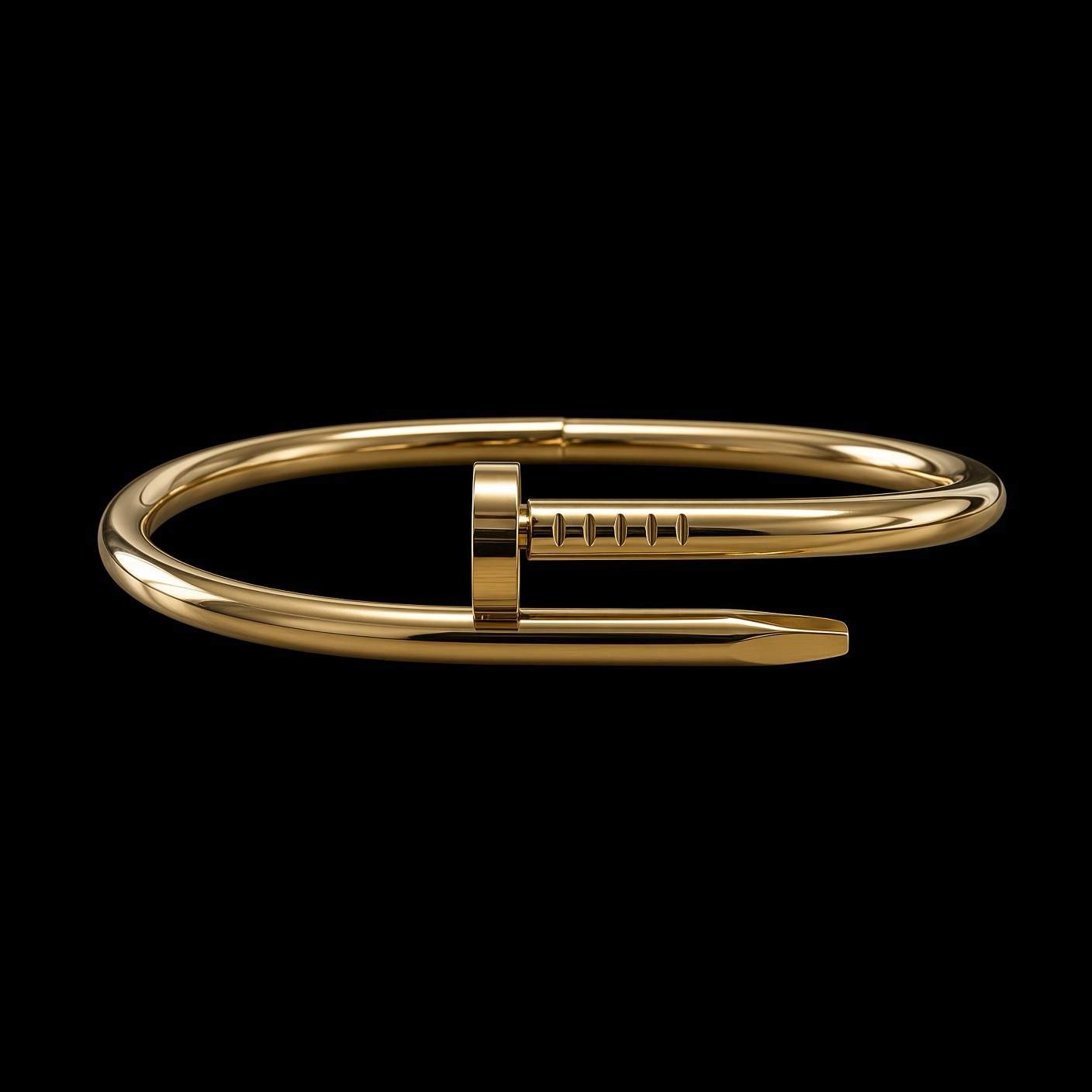 Bracelete Aço Inox Dourado 022