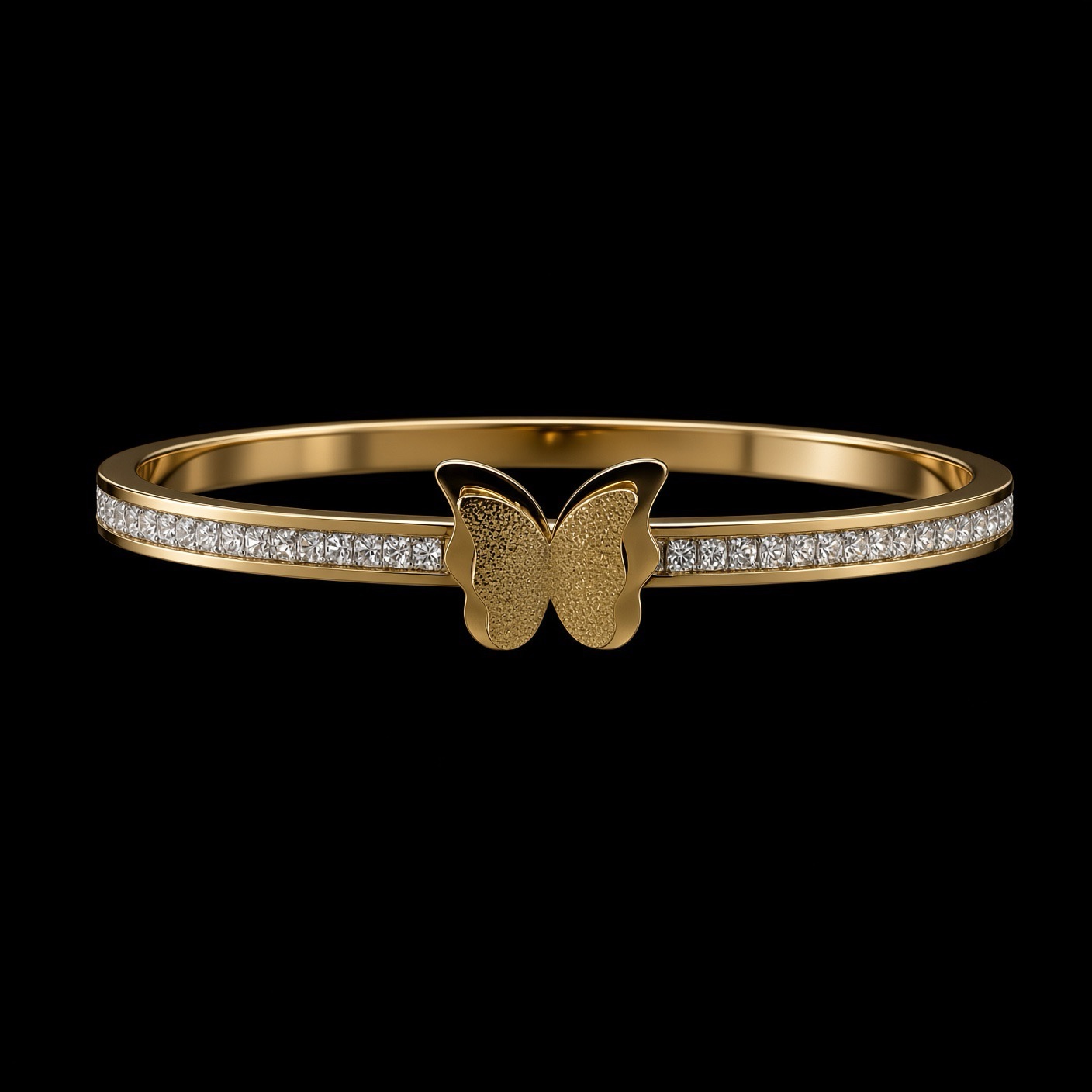 Bracelete Aço Inox Dourado 023