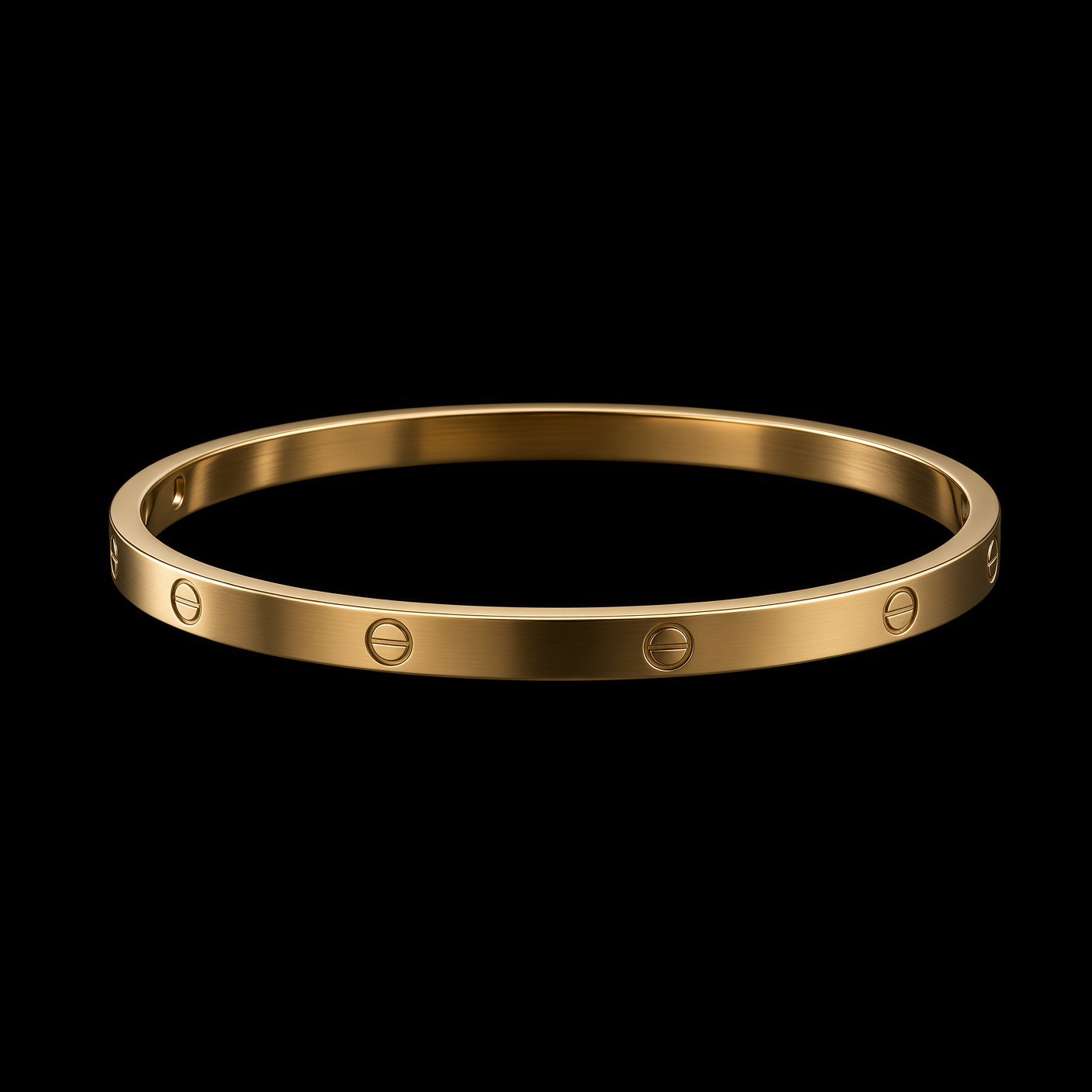 Bracelete Aço Inox Dourado 026