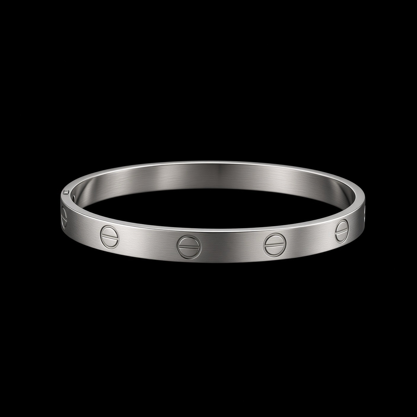 Bracelete Aço Inox Prata 034