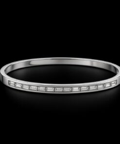 Bracelete Aço Inox Prata 033