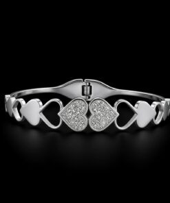 Bracelete Aço Inox Prata 031