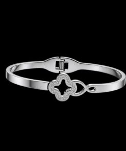 Bracelete Aço Inox Prata 029