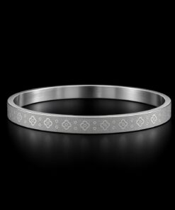 Bracelete Aço Inox Prata 026