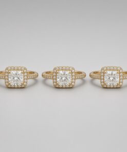Kit 3 anéis tamanhos sortidos (17-18-19-20) Bijoux Premium Dourado 005