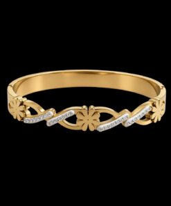 Bracelete Aço Inox Dourado 028
